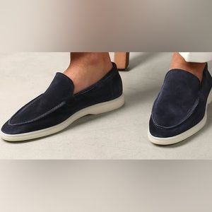 Aurelian Yacht Loafer 2.0 - Navy - Suede Size 47